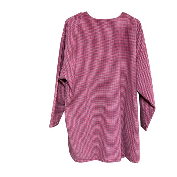Disney Store Winnie the Pooh Nightshirt L/XL Red Plaid Eeyore Vintage Sleepwear - Picture 5 of 8